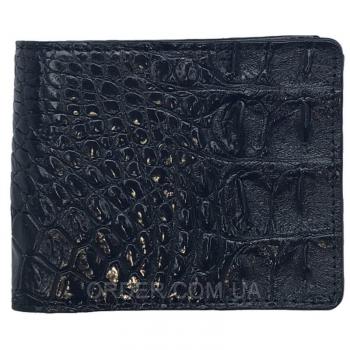 Мужское портмоне из кожи сиамского крокодила (ALM 03-2 BS Black)