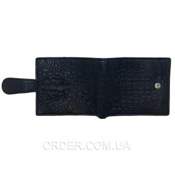 Портмоне из кожи сиамского крокодила (ALM 03-2 SK Black)