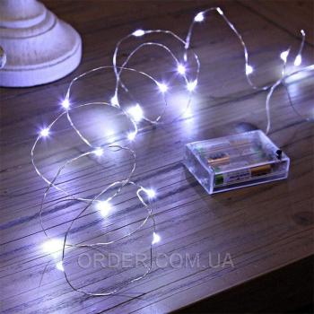Светодиодная гирлянда на батарейках (2 метра) COLD
