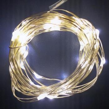 Светодиодная гирлянда с USB и пультом ДУ (5 метров) WARM