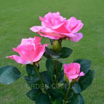 Светодиодный светильник на солнечной батарее Rose pink