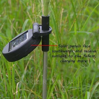 Светодиодный светильник на солнечной батарее Rose pink