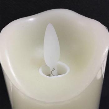 Светодиодные свечи с имитацией пламени и встроенным аккумулятором (набор 3 шт.)